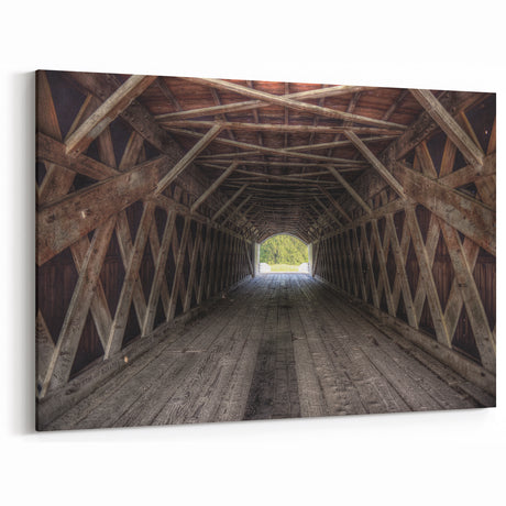 Iowa Landscape Art - Historic Covered Bridge Iowa Photography Wall Art