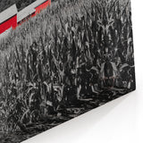 Iowa Scenery Prints - Red Barn in Cornfield Iowa Rural Landscape Art