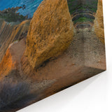 Malta Canvas Prints - Golden Bay Sunset Over Scenic Cliffs and Sea