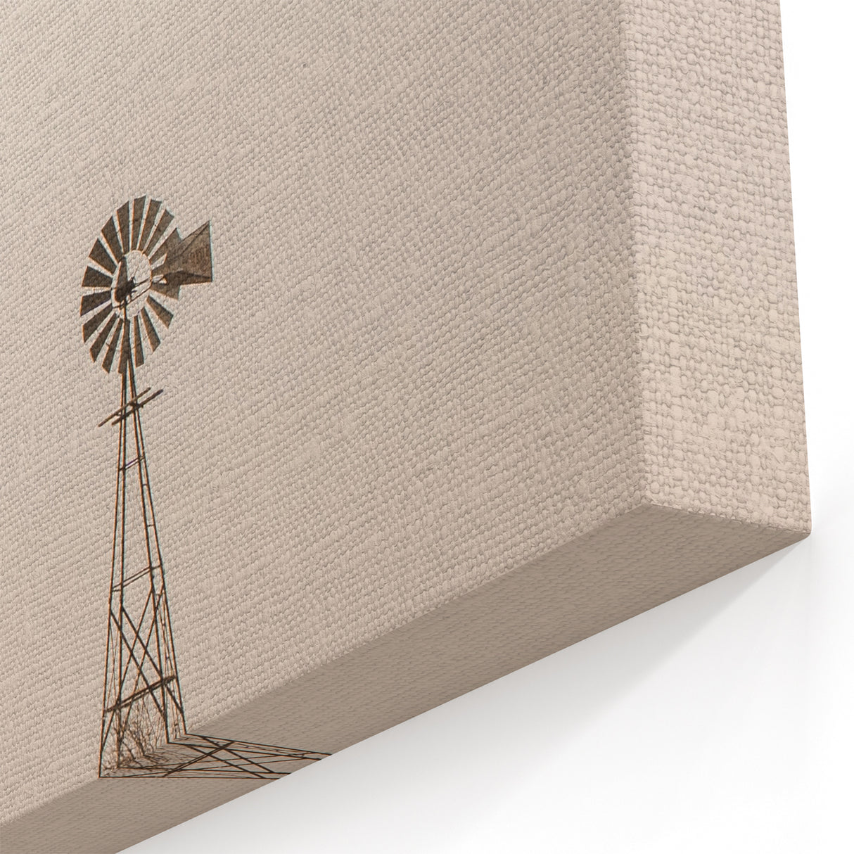 Farmhouse Wall Art – Windmill and Cattle in Field – Rustic Country Decor