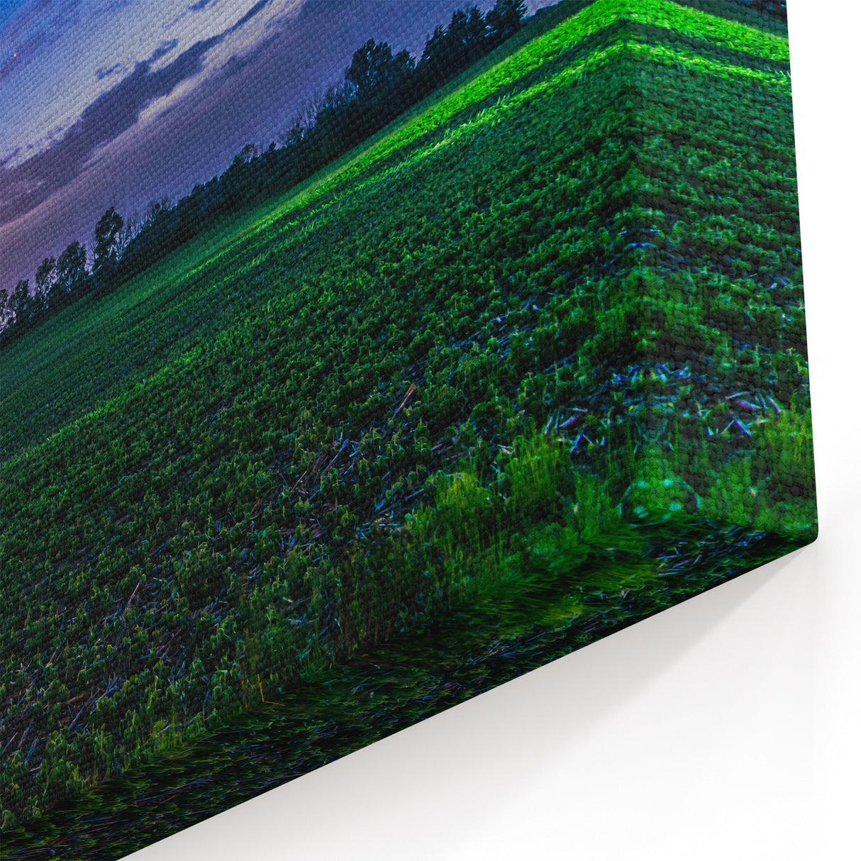 Scenic Indiana Wall Art - Moonlit Rural Landscape Indiana Scenery Prints