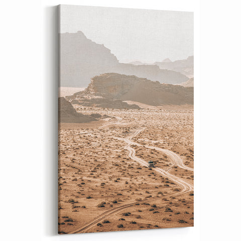 Desert Adventure Road Art - Rustic Farmhouse Wall Decor Print
