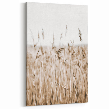 Wild Grass Field Art - Rustic Farmhouse Nature Wall Decor Print