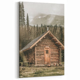 Rustic Mountain Cabin Wall Art | Farmhouse Decor with Scenic Wilderness