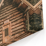 Rustic Mountain Cabin Wall Art | Farmhouse Decor with Scenic Wilderness