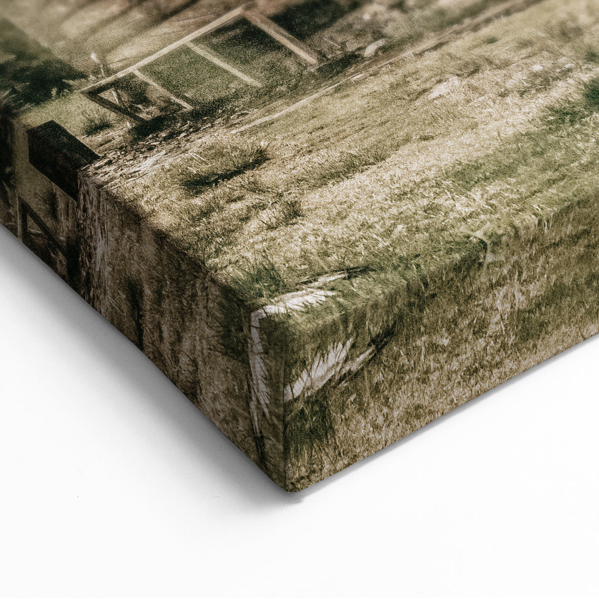 Rustic Mountain Cabin Wall Art | Farmhouse Decor with Scenic Wilderness
