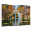Oklahoma Canvas Prints - Serene Waterfall in Autumn Landscape Art