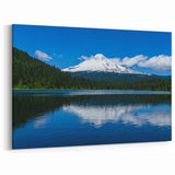 Mount Hood Rolled Canvas Prints - Snow-Capped Peak and Lake Reflection