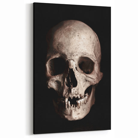 Dark Academia Wall Art - Gothic Skull Artwork for Vintage Moody Decor