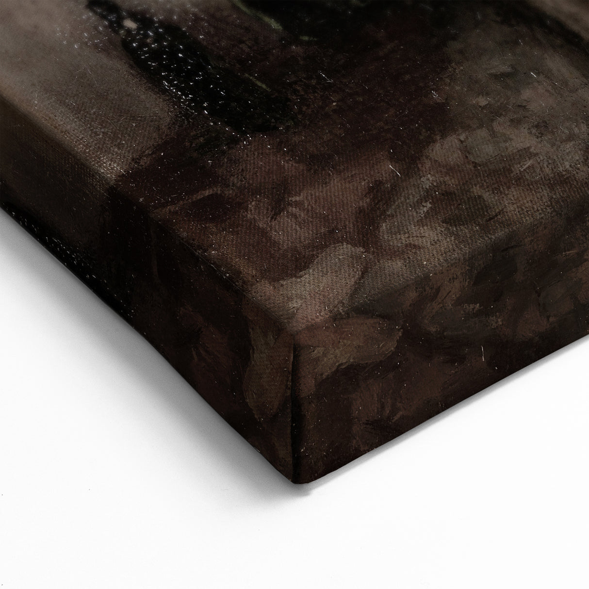 Dark Academia Wall Art – Rustic Interior with Shadowy Kitchen Scene