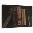 Dark Academia Wall Art – Vintage Book Still Life with Aged Volumes