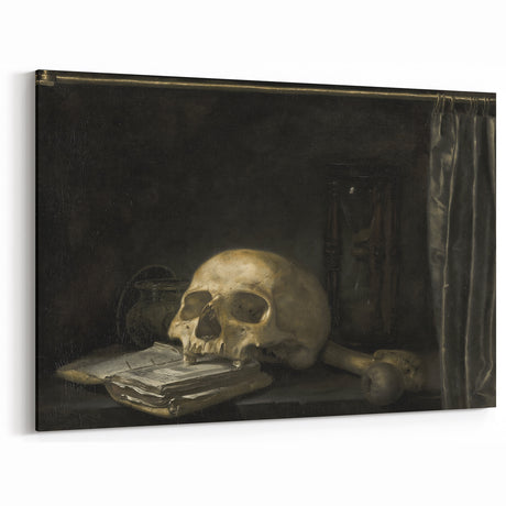 Dark Academia Wall Art: Gothic Skull Print for Moody Aesthetic Decor