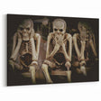 Dark Academia Wall Art - Three Skeletons Gothic Print - Moody Decor