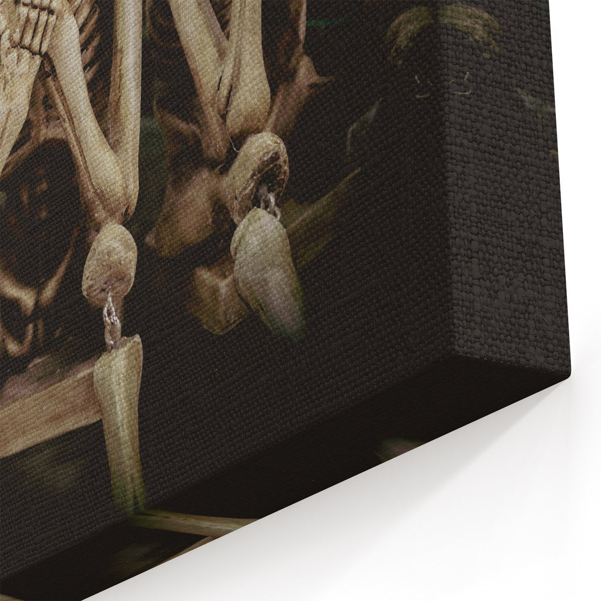 Dark Academia Wall Art - Three Skeletons Gothic Print - Moody Decor