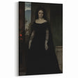 Dark Academia Wall Art - Gothic Lady in Black Veil - Moody Decor Print