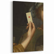 Dark Academia Wall Art - Vintage Gothic Hand Holding a Heart Card