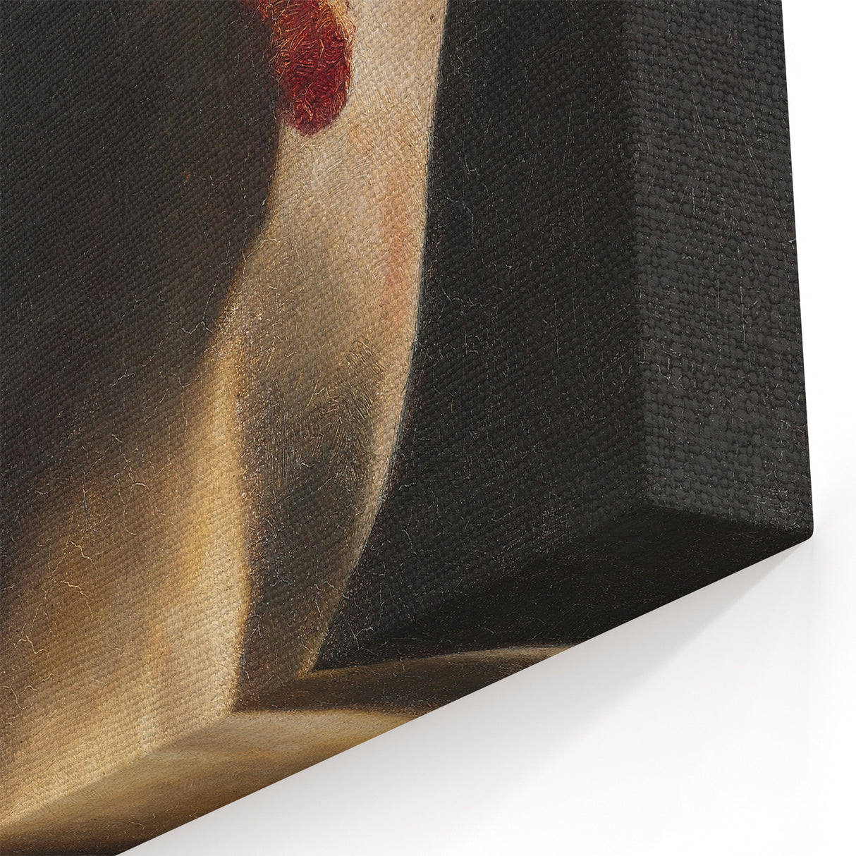 Dark Academia Wall Art - Vintage Gothic Woman in Profile from Behind