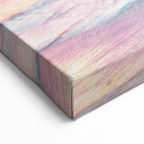 Mediterranean Sunset Wall Art - Scenic Coastal Town at Dusk Canvas