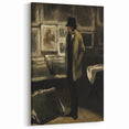 Dark Academia Wall Art - Moody Figure in Gallery for Gothic Aesthetic Decor