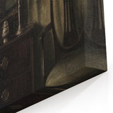 Dark Academia Wall Art-Girl in Study Room, Vintage Gothic Print