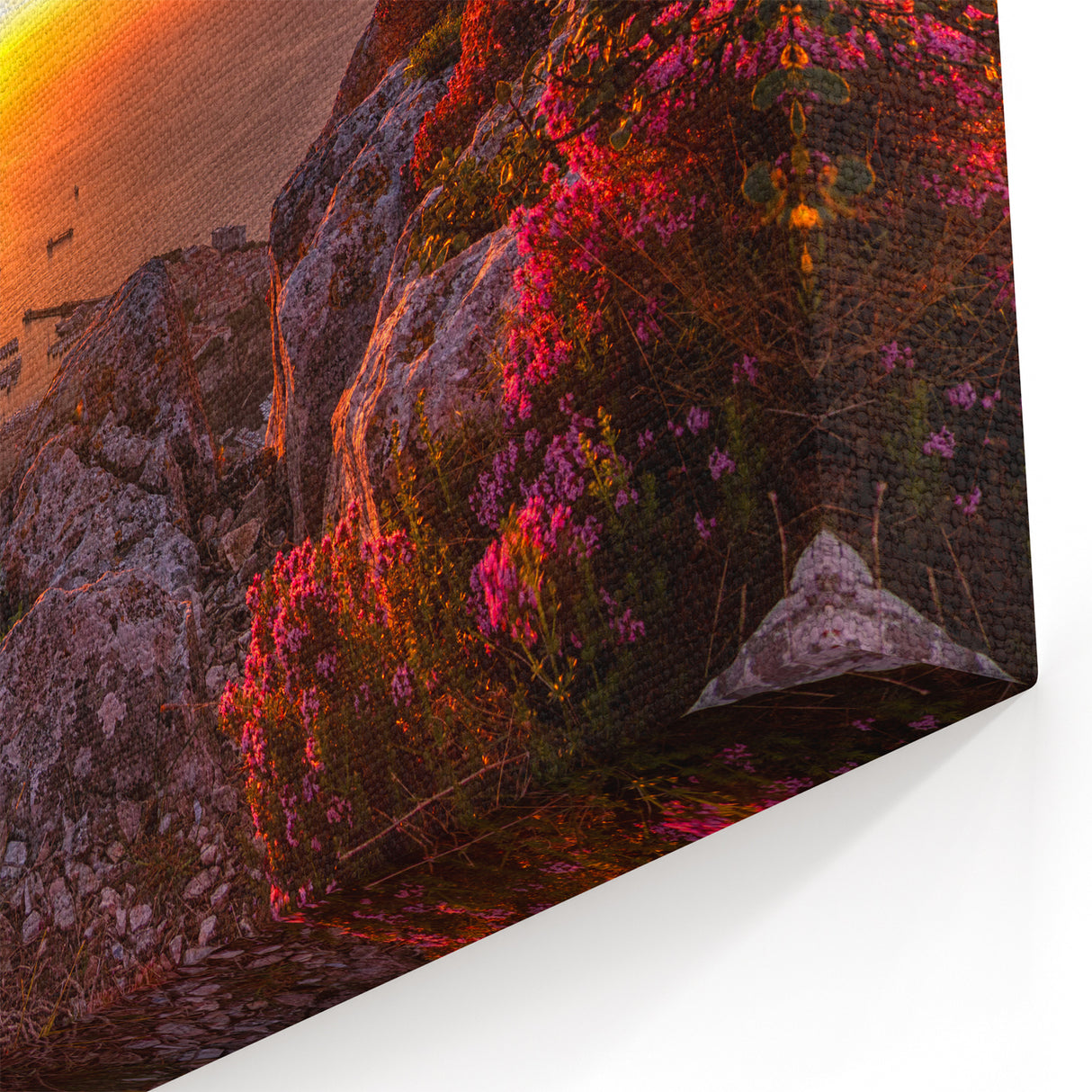Monaco Landscape Print - Breathtaking Sunset Over Monaco's Scenic Coastline