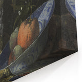 Dark Academia Wall Art: Still Life with Fruit and Glassware, Gothic Print