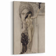 Dark Academia Wall Art: Classical Nude and Statue, Vintage Gothic Print