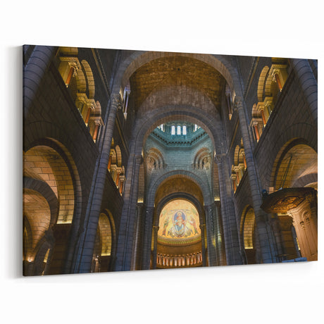 Monaco Framed Art - Stunning Cathedral Interior with Majestic Arches