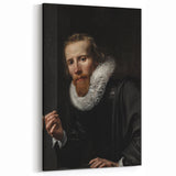 Dark Academia Wall Art: Portrait of Gentleman in Black, Gothic Print