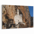 Montenegro Landscape Paintings - Ostrog Monastery in the Mountains