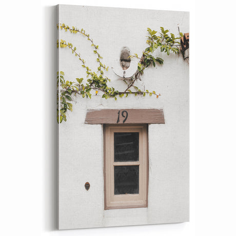 Rustic Wall Art - Farmhouse Window with Vines | Vintage Wall Decor