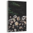 Rustic Wood Stack Wall Art | Farmhouse Decor for Cozy, Natural Spaces