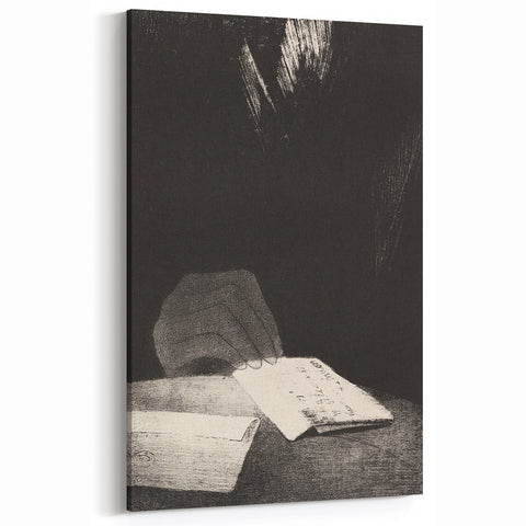 Gothic Wall Art | Mysterious Hand and Letter | Dark Gothic Decor Print