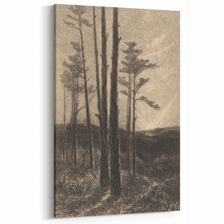 Gothic Wall Art | Dark Forest Scene for Vintage Gothic Decor Style