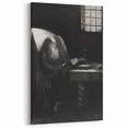 Gothic Wall Art | Dark Academia Art Print of Scholar Reading