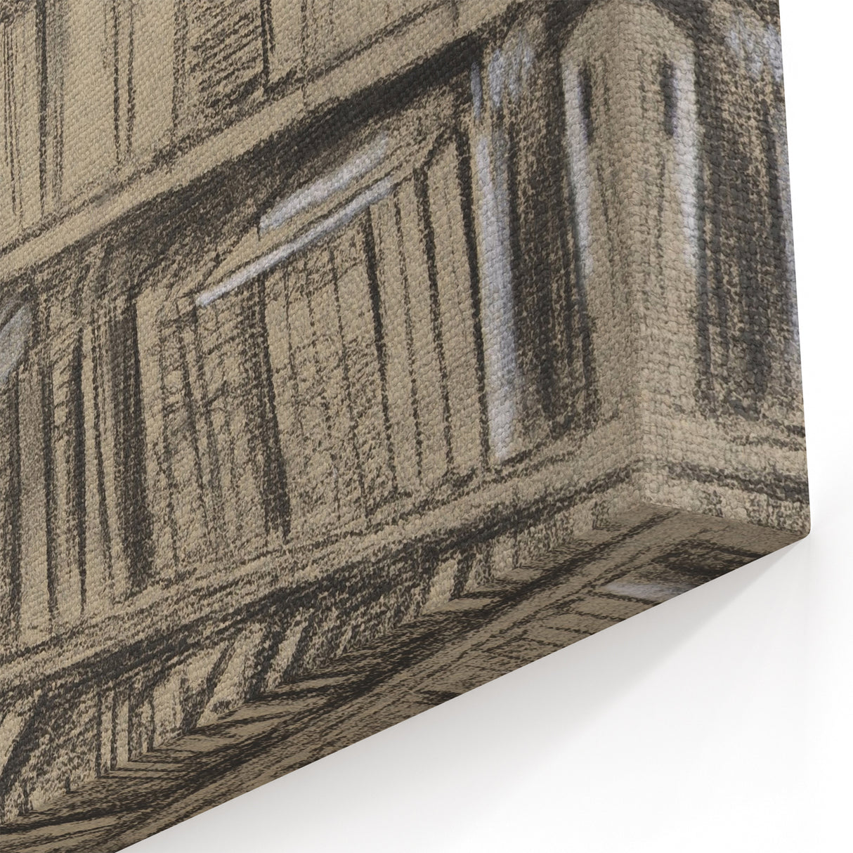 Gothic Wall Art | Dark Academia Bookshelf Print for Intellectual Decor