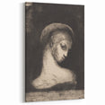 Medieval Gothic Canvas: Mysterious Female Figure in Dark Gothic Art