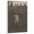 Vintage Gothic Print: Dark Medieval Architecture in Gothic Wall Art