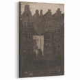 Vintage Gothic Print: Dark Medieval Architecture in Gothic Wall Art