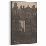 Vintage Gothic Print: Dark Medieval Architecture in Gothic Wall Art