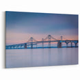 Chesapeake Bay Canvas Prints - Stunning Bridge View at Dusk in Wall Art