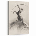 Gothic Wall Art: Majestic Centaur with Bow in Vintage Medieval Print