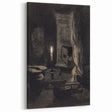Gothic Wall Art: Dark Candlelit Still Life in Vintage Gothic Print