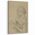 Gothic Wall Art - Vintage Gothic Print of Woman in Medieval Gothic Style