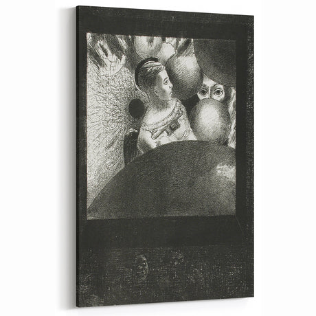 Gothic Wall Art - Mysterious Vintage Gothic Print of Woman in Dark Decor