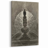 Gothic Wall Art - Medieval Bust with Dark Raven in Vintage Gothic Print