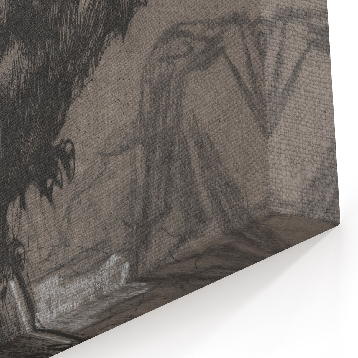 Gothic Wall Art - Dark Mythical Creature in Vintage Gothic Fantasy Print