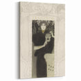 Gothic Wall Art - Tragic Mask and Woman in Vintage Gothic Fantasy Print