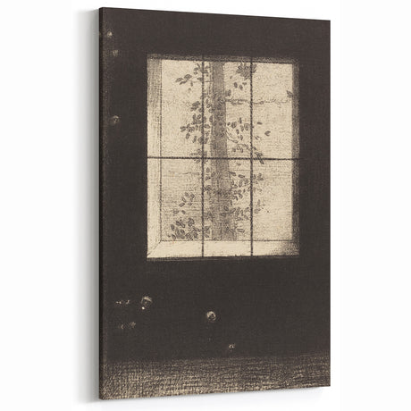Gothic Wall Art - Mysterious Window View in Vintage Dark Decor Style