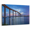 Chesapeake Bay Acrylic Prints - Stunning Bridge at Dusk Scenic Wall Art